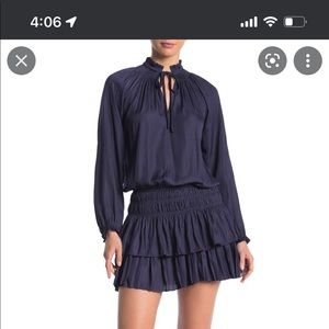 mustard seed navy dress size S